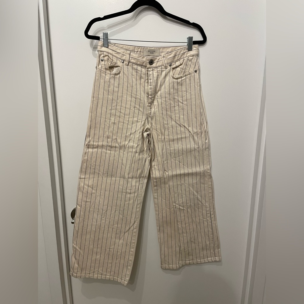 Max Mara Weekend cropped pinstripe jeans